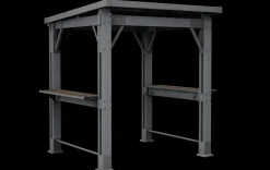 Gazebos>Keter Signature 8x6.5 Grill Gazebo - Rosewood Brown