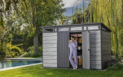 Large Sheds>Keter Signature 11x7 Storage Shed - Storm Grey