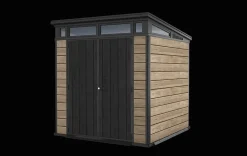 Medium Sheds>Keter Signature 7x7 Storage Shed - Ashwood Brown