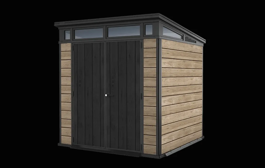 Medium Sheds>Keter Signature 7x7 Storage Shed - Ashwood Brown