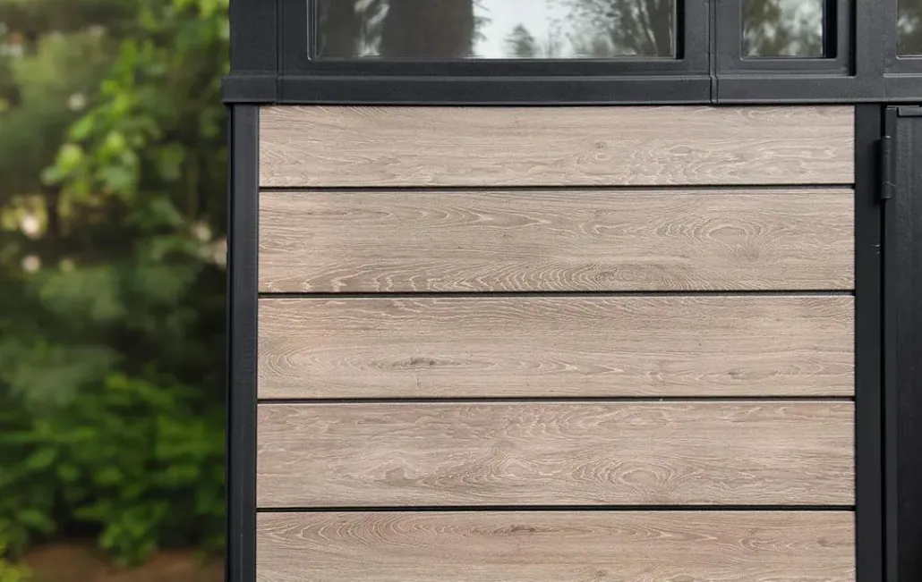 Medium Sheds>Keter Signature 9x7 Storage Shed - Ashwood Brown