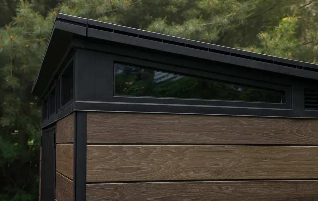 Medium Sheds>Keter Signature 9x7 Storage Shed - Walnut Brown