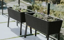 Garden Beds>Keter Splendor 31.7 Gallon Elevated Garden Bed - Graphite