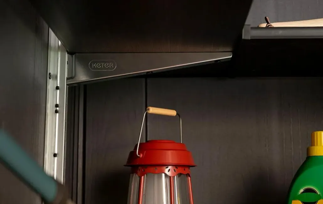 Shed Shelving & Accessories>Keter Storage Shed Shelf Kit 40 Inch - Black