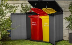 Trash Can Storage Sheds|Horizontal Sheds>Keter Store-It-Out Darwin Storage Shed - Graphite