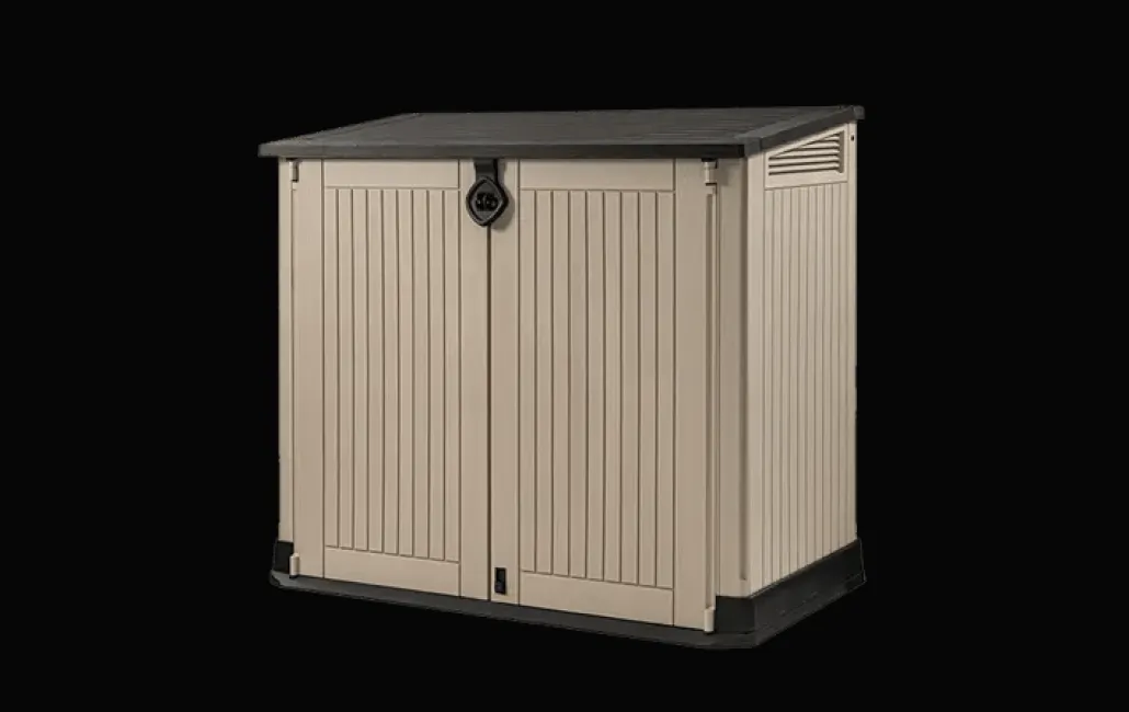 Trash Can Storage Sheds|Horizontal Sheds>Keter Store-It-Out Midi Storage Shed - Brown