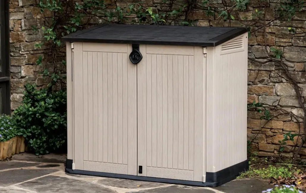 Trash Can Storage Sheds|Horizontal Sheds>Keter Store-It-Out Midi Storage Shed - Brown