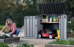 Trash Can Storage Sheds|Horizontal Sheds><noscript><img width=