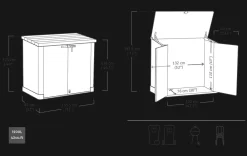 Trash Can Storage Sheds|Horizontal Sheds><noscript><img width=