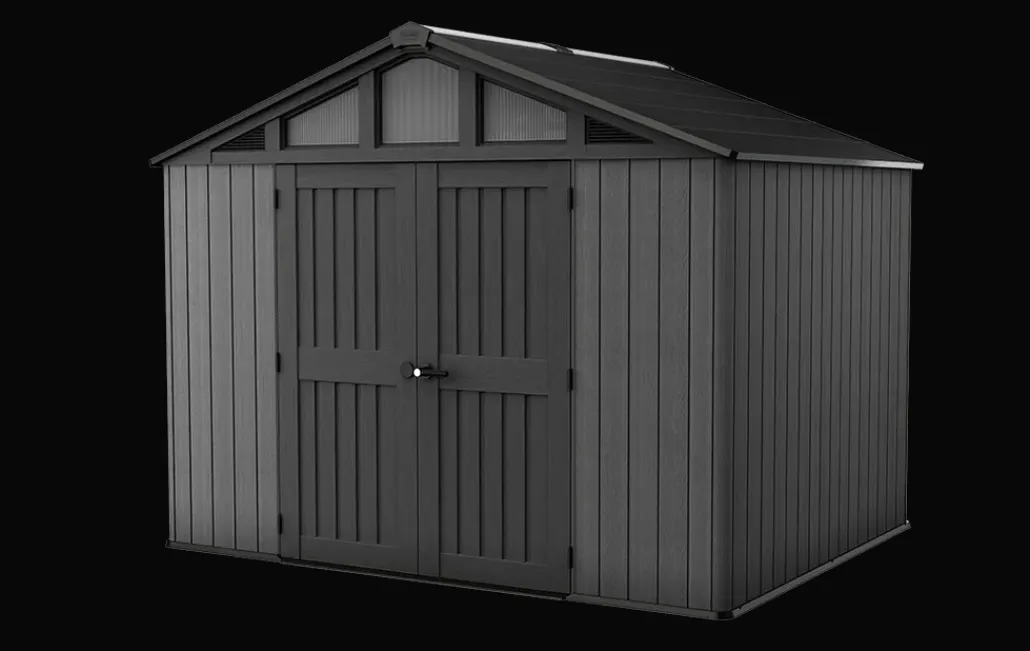 Large Sheds>Keter Stronghold 10x8 Storage Shed - Graphite