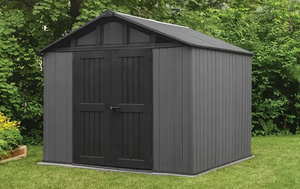 Large Sheds>Keter Stronghold 10x8 Storage Shed - Graphite