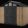 Large Sheds>Keter Stronghold 10x8 Storage Shed - Oak Brown