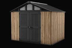Large Sheds>Keter Stronghold 10x8 Storage Shed - Oak Brown