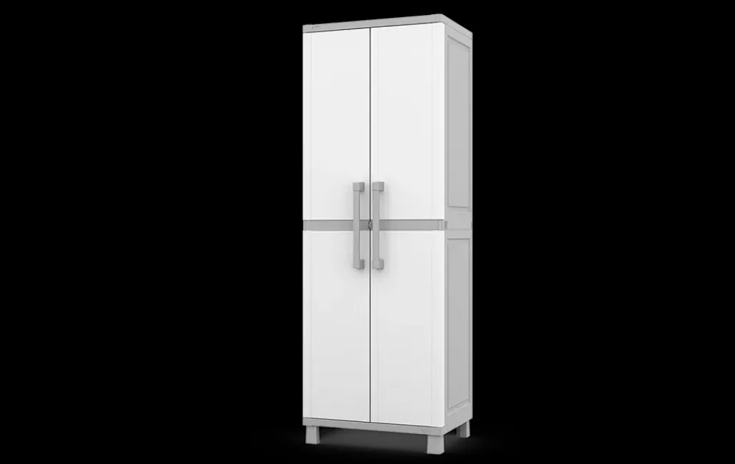 Storage Cabinets & Shelving Units>Keter Utility Garage Storage Cabinet - Smoky White