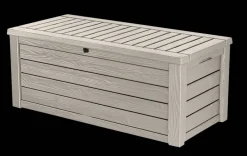 Large Deck Boxes>Keter Westwood 150 Gallon Deck Box - Beige