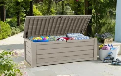 Large Deck Boxes>Keter Westwood 150 Gallon Deck Box - Beige