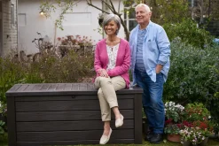 Large Deck Boxes>Keter Westwood 150 Gallon Deck Box - Brown